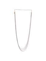 Antura Long Painted Necklace White