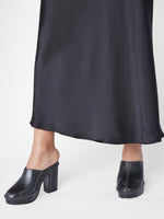 Frame Satin Column Maxi Skirt