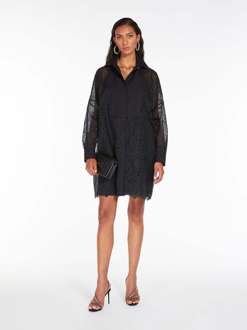 Max Mara Leccio Printed Maxi Dress Black
