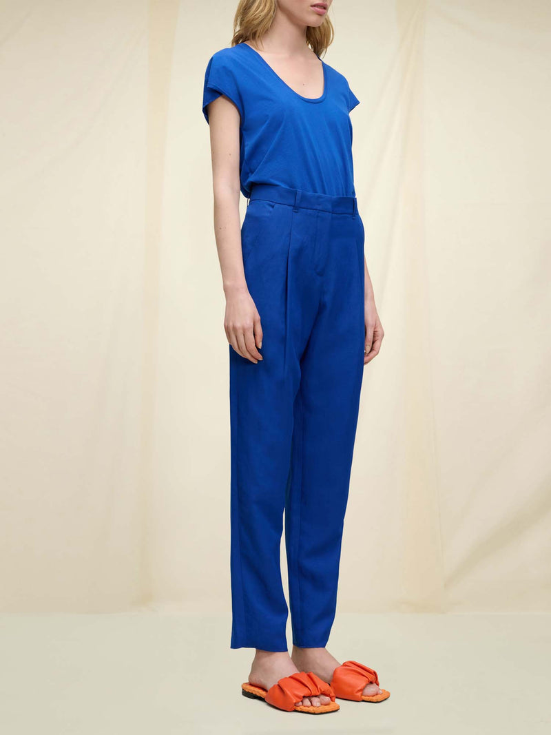 Summer Cruise Pant Linen Blend Royal Blue