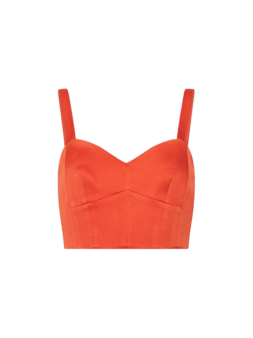 Marella Bambola Satin Top Orange