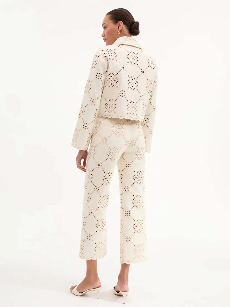 Veronica Beard Adelaide Eyelet Jacket