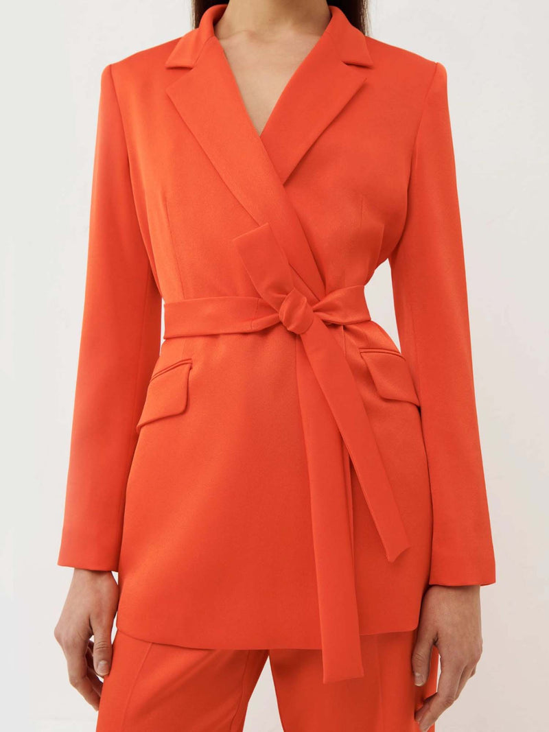 Marella Andina Satin Blazer Orange