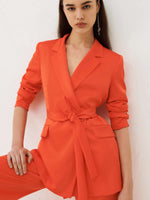 Marella Andina Satin Blazer Orange