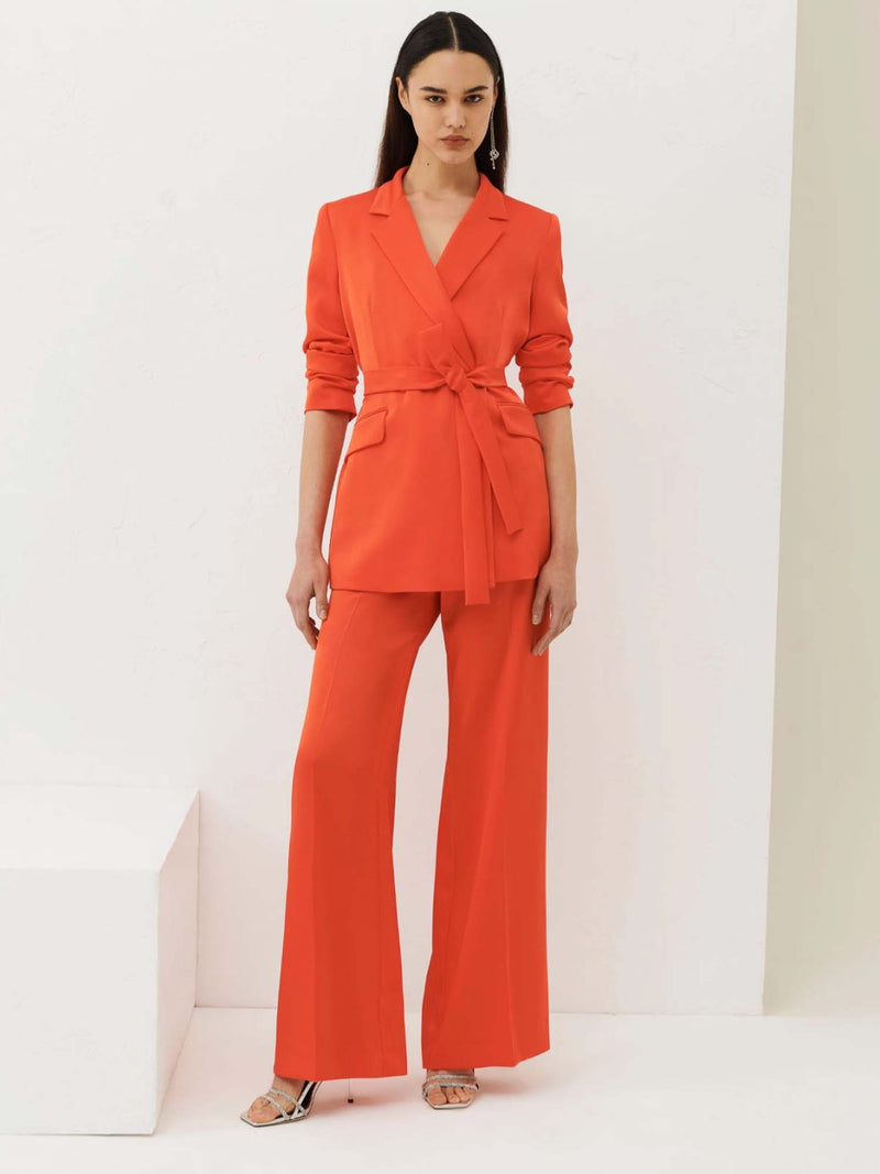 Marella Andina Satin Blazer Orange