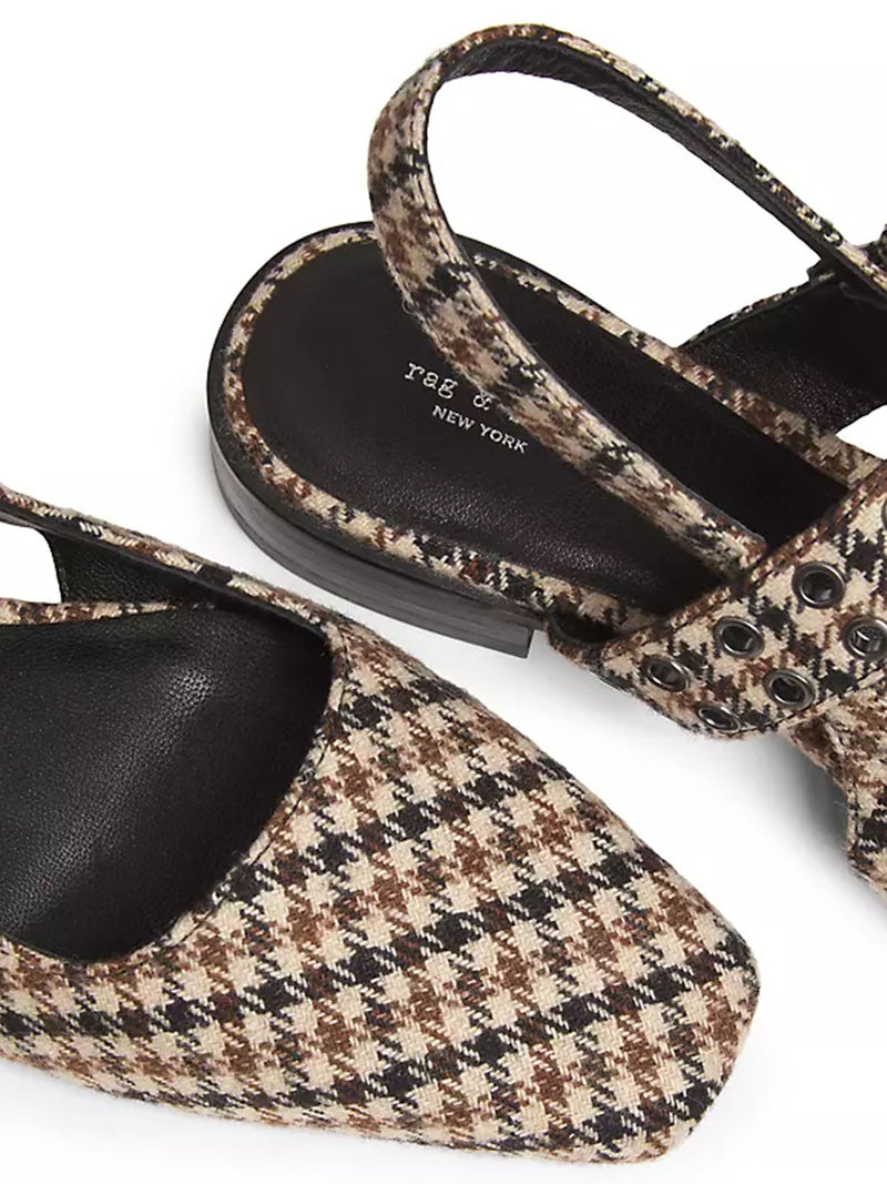 Rag & Bone Astra Houndstooth Slingbacks