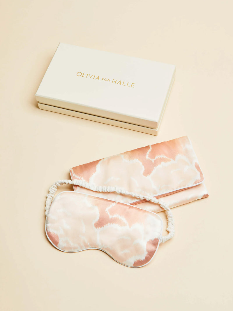 Olivia von Halle Audrey Printed Eye Mask