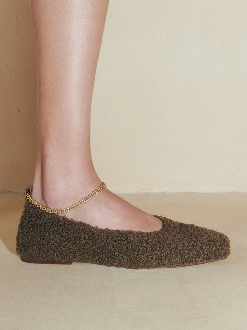 Maria Luca Augusta Teddy Ballet Flat
