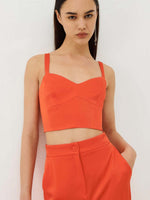 Marella Bambola Satin Top Orange