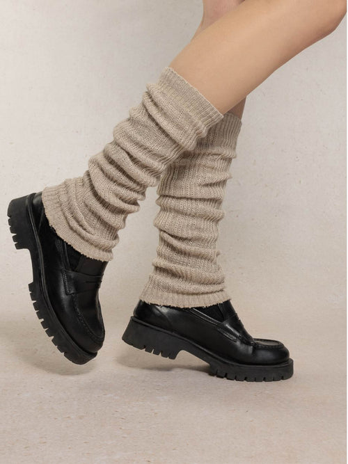  Bleuforêt Cashmere Leg Warmers - Beige