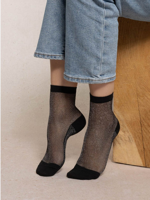  Bleuforêt Short Sheer Colourblock Socks
