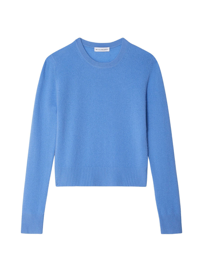 White + Warren Shrunken Classic Cashmere Crewneck
