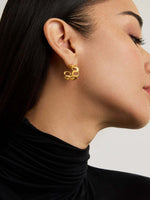 Dean Davidson Crosby Link Huggie Hoops