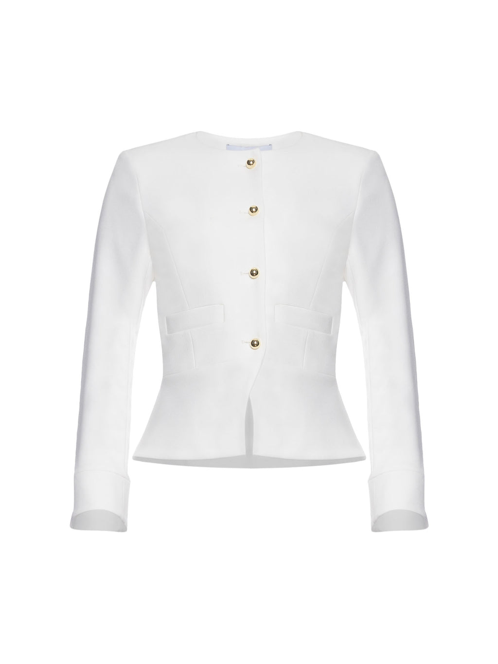 ElizabethPeplumJacketSoftWhite