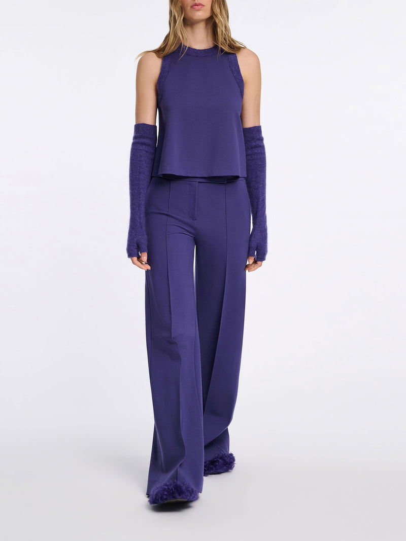 Dorothee Schumacher Emotional Essence Wide Leg Piped Trim Pants