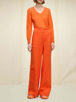 Dorothee Schumacher Essential Ease Pullover Long Sleeve Spiced Orange