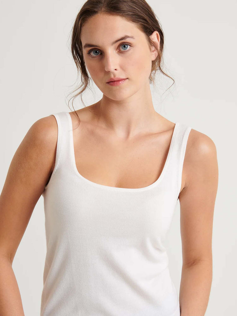 Patrick Assaraf Fitted Merino Tank
