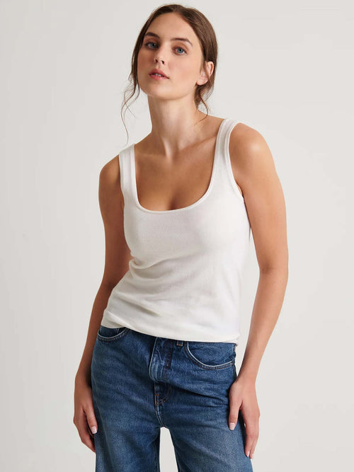 Patrick Assaraf Fitted Merino Tank