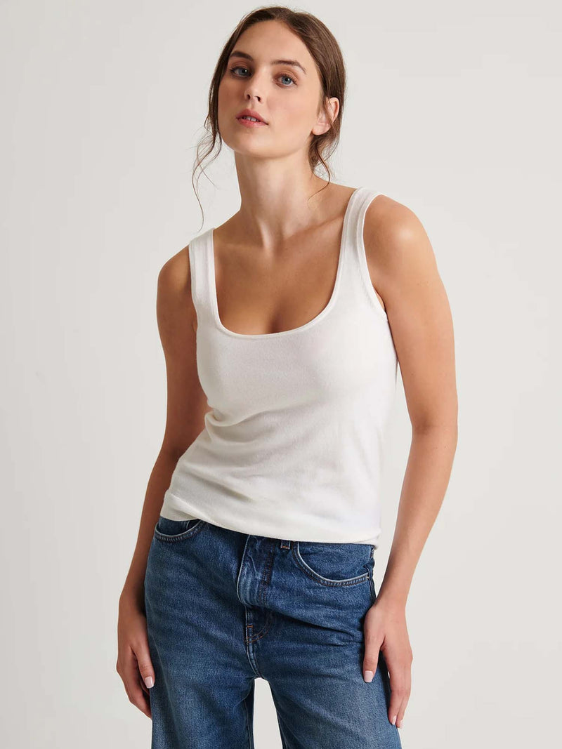 Patrick Assaraf Fitted Merino Tank