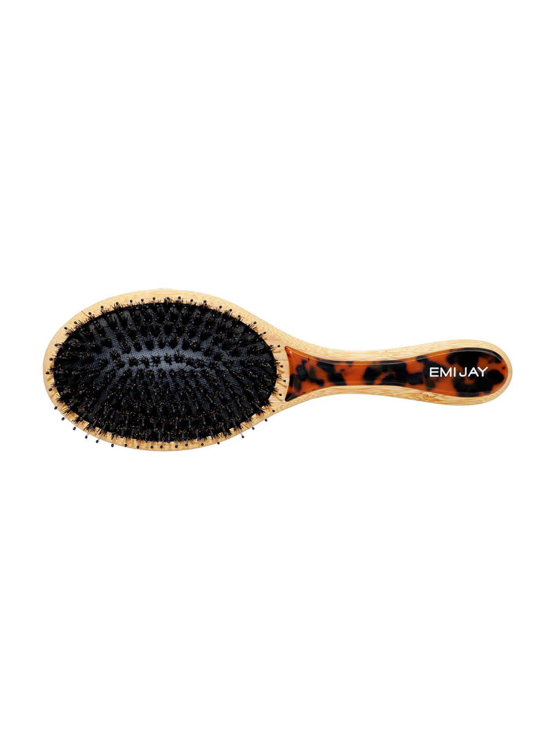 Emi Jay Flat Brush + Effing Claw Clip Set