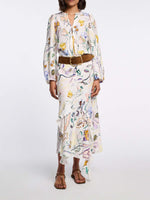 Dorothee Schumacher Floral Power Printed Linen Blouse