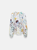Dorothee Schumacher Floral Power Printed Linen Blouse
