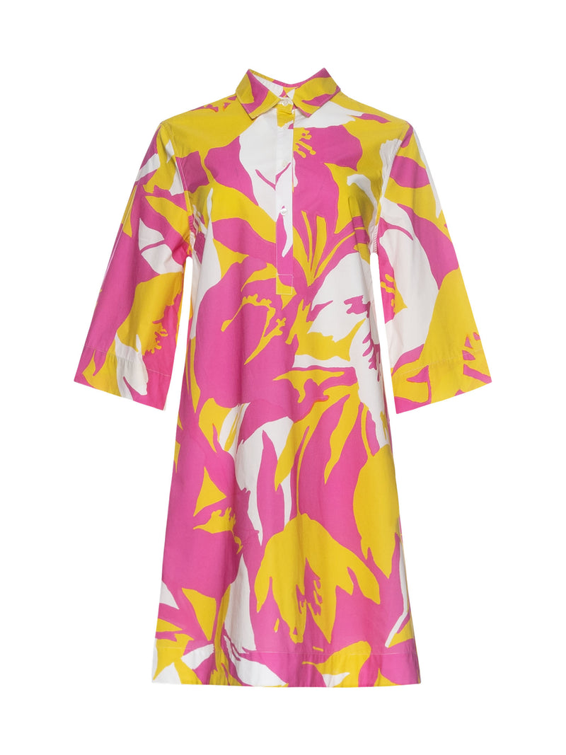 Sara Roka Jackalyn Printed Poplin Dress