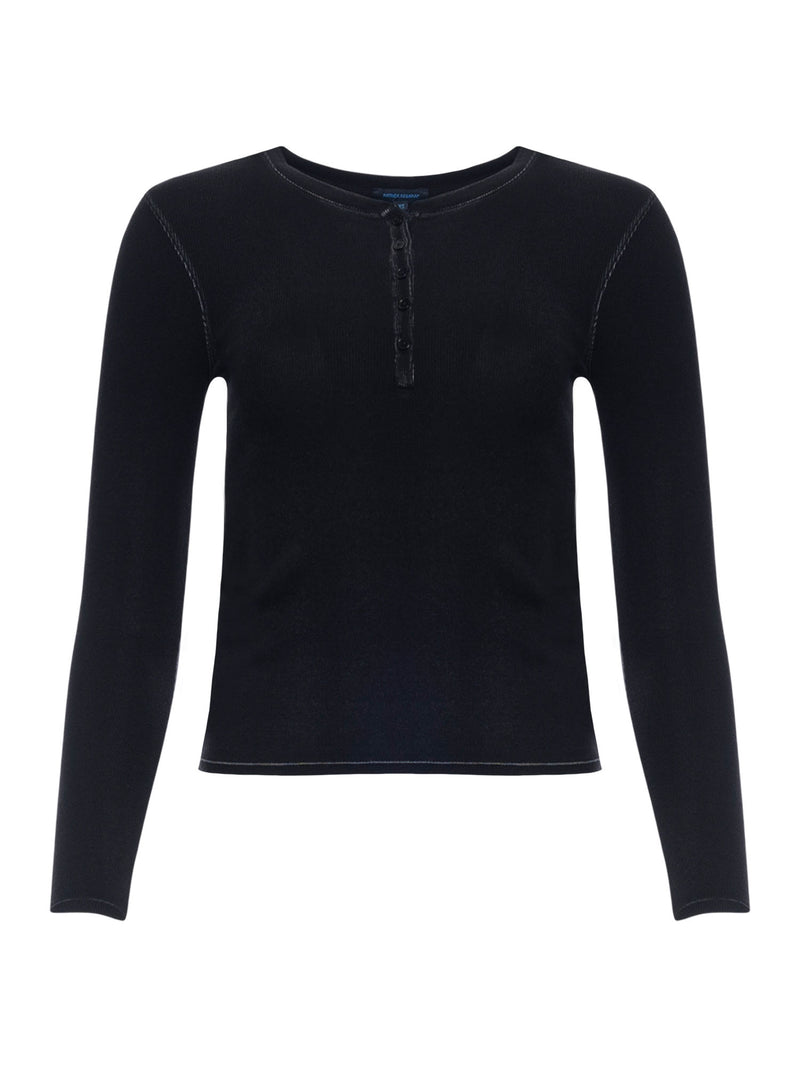Patrick Assaraf Vintage Rib Henley