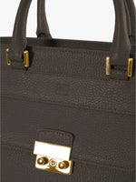 Cinzia Rocca Leather Structured Bag with Metal Closure