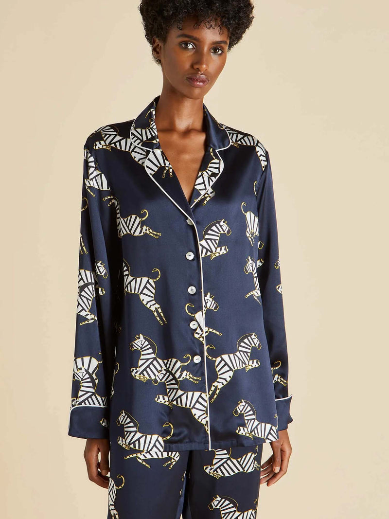 Olivia von Halle Lila Silk Pajama Set