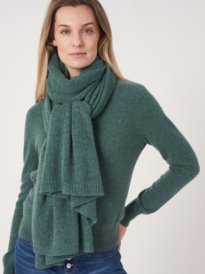 Repeat Loose Knit Cashmere Scarf