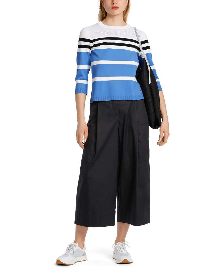 Marc Cain Sports "Rethink Together" Striped Sweater