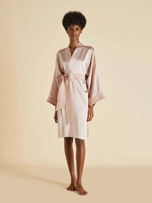 Olivia von Halle Mimi Silk Robe
