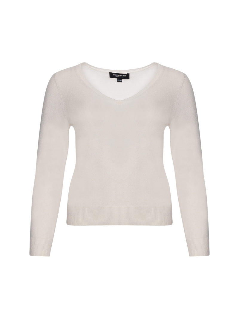 Repeat Knitted V-neck Pullover