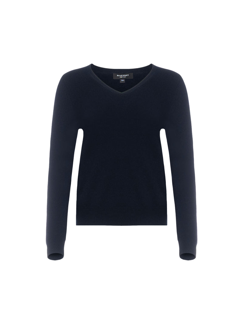 Repeat Knitted V-neck Pullover