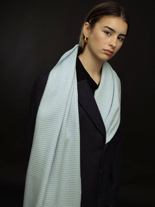 Abstract Panama Wool Scarf