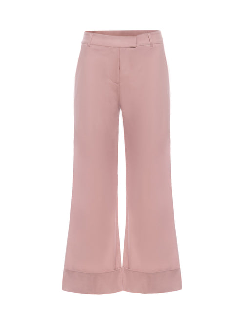 QL2 Melodia Cropped Bootcut Pants - Blush