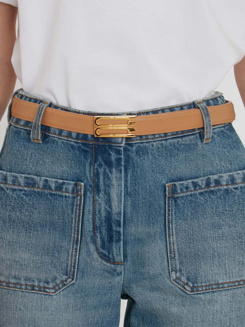 Victoria Beckham Smooth Leather Regular Frame Belt