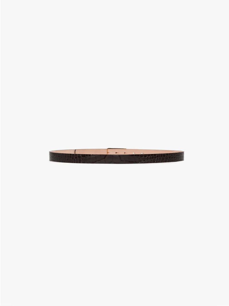 Victoria Beckham Croc Embossed Regular Frame Belt