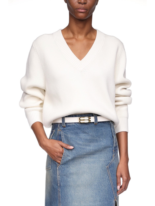Victoria Beckham Relaxed V-Neck Jumper