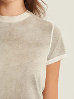 Patrick Assaraf Classic Reverse Spray Baby Tee