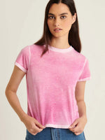 Patrick Assaraf Classic Reverse Spray Baby Tee