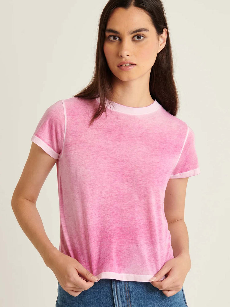 Patrick Assaraf Classic Reverse Spray Baby Tee