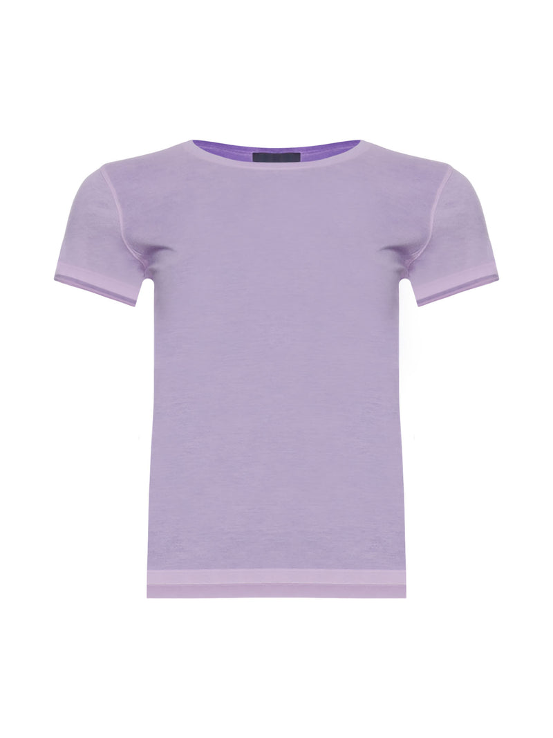 Patrick Assaraf Classic Reverse Spray Crew Neck T-shirt
