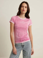 Patrick Assaraf Classic Reverse Spray Crew Neck T-shirt