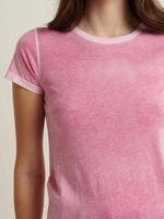 Patrick Assaraf Classic Reverse Spray Crew Neck T-shirt