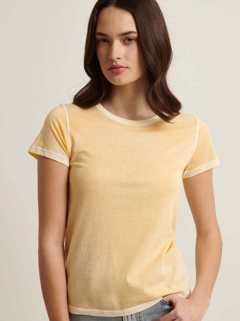 Patrick Assaraf Classic Reverse Spray Crew Neck T-shirt