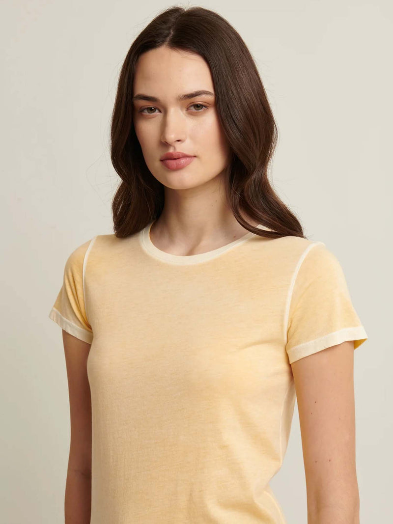 Patrick Assaraf Classic Reverse Spray Crew Neck T-shirt