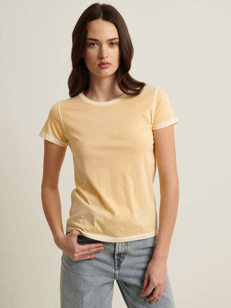 Patrick Assaraf Classic Reverse Spray Crew Neck T-shirt