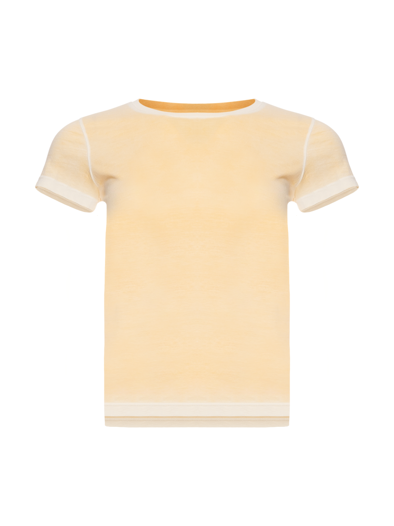 Patrick Assaraf Classic Reverse Spray Crew Neck T-shirt